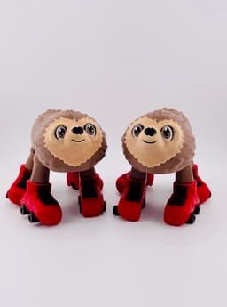 Sloth Roller Skate Flexi 3d model