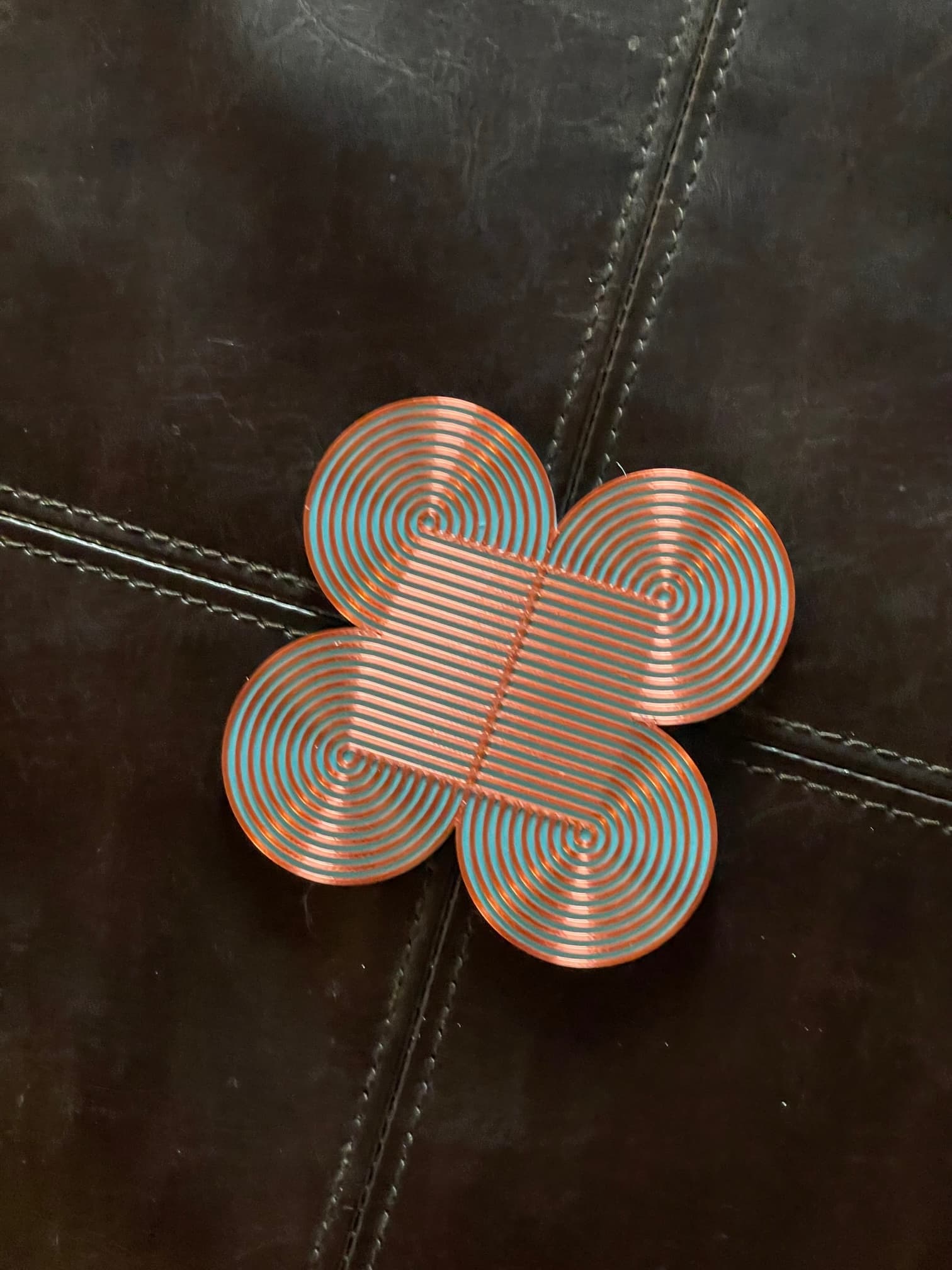 Concentric Circles 2 Retro Coaster 3d model
