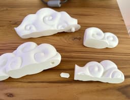 Cloud Corner Decor 3d model
