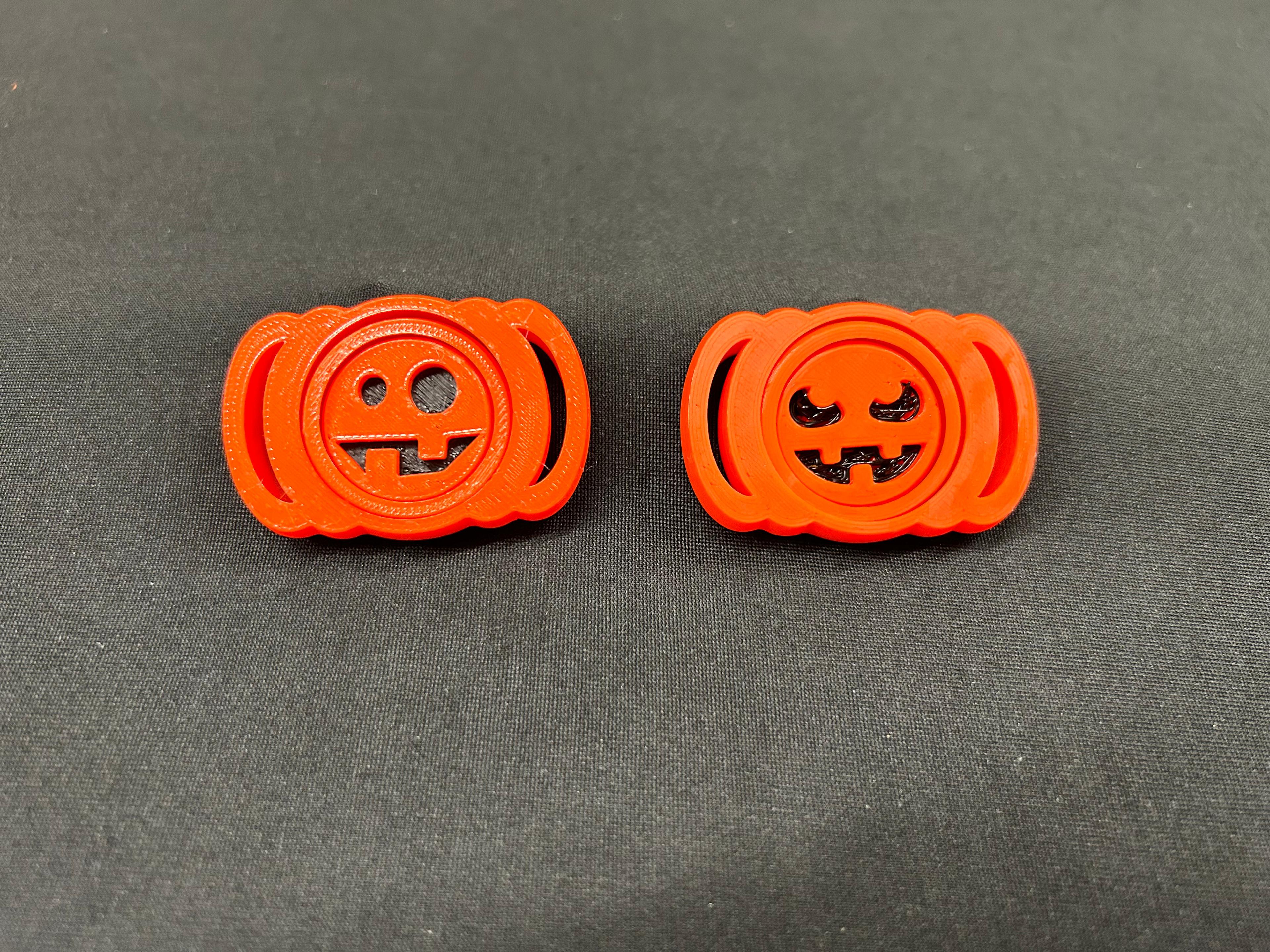 Pumpkin Gyro Dual Face V2 3d model