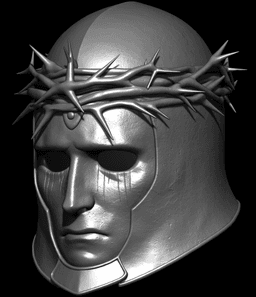BLASPHEMOUS I AND II PENITENT ONE HELMET life size - Main Character Fan Art STL 3d model