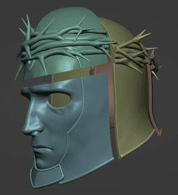 BLASPHEMOUS I AND II PENITENT ONE HELMET life size - Main Character Fan Art STL 3d model