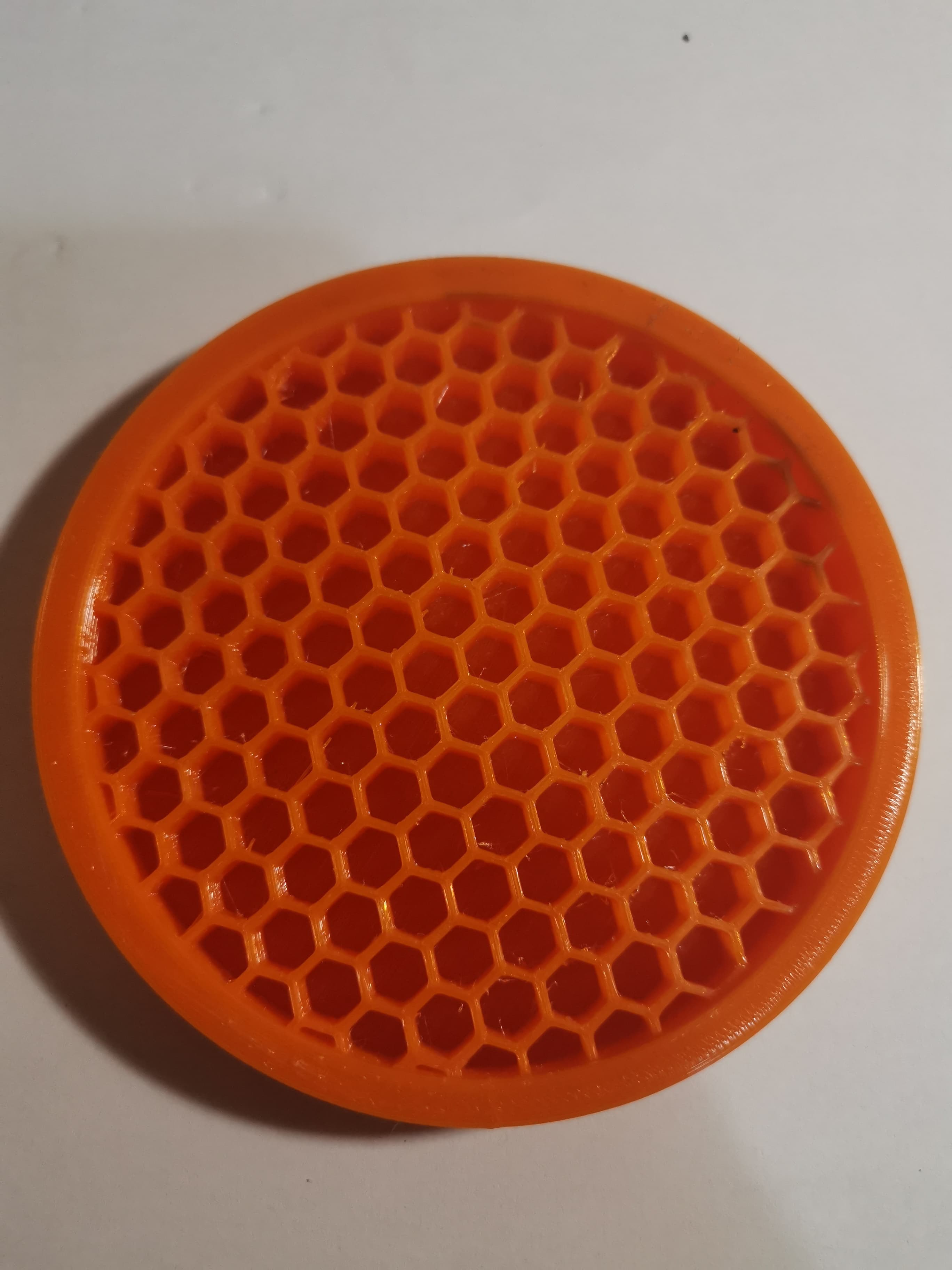 Hex Pattern Coaster 3d model
