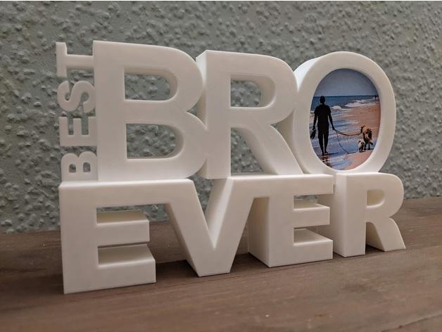 Best Brother Ever Photo Picture Frame 3d model