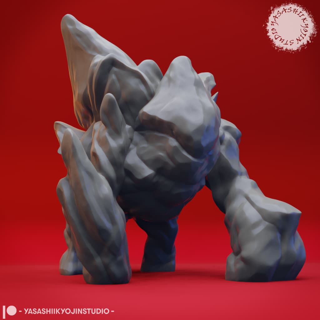 Ice Golem - Tabletop Miniature (Pre-Supported) 3d model