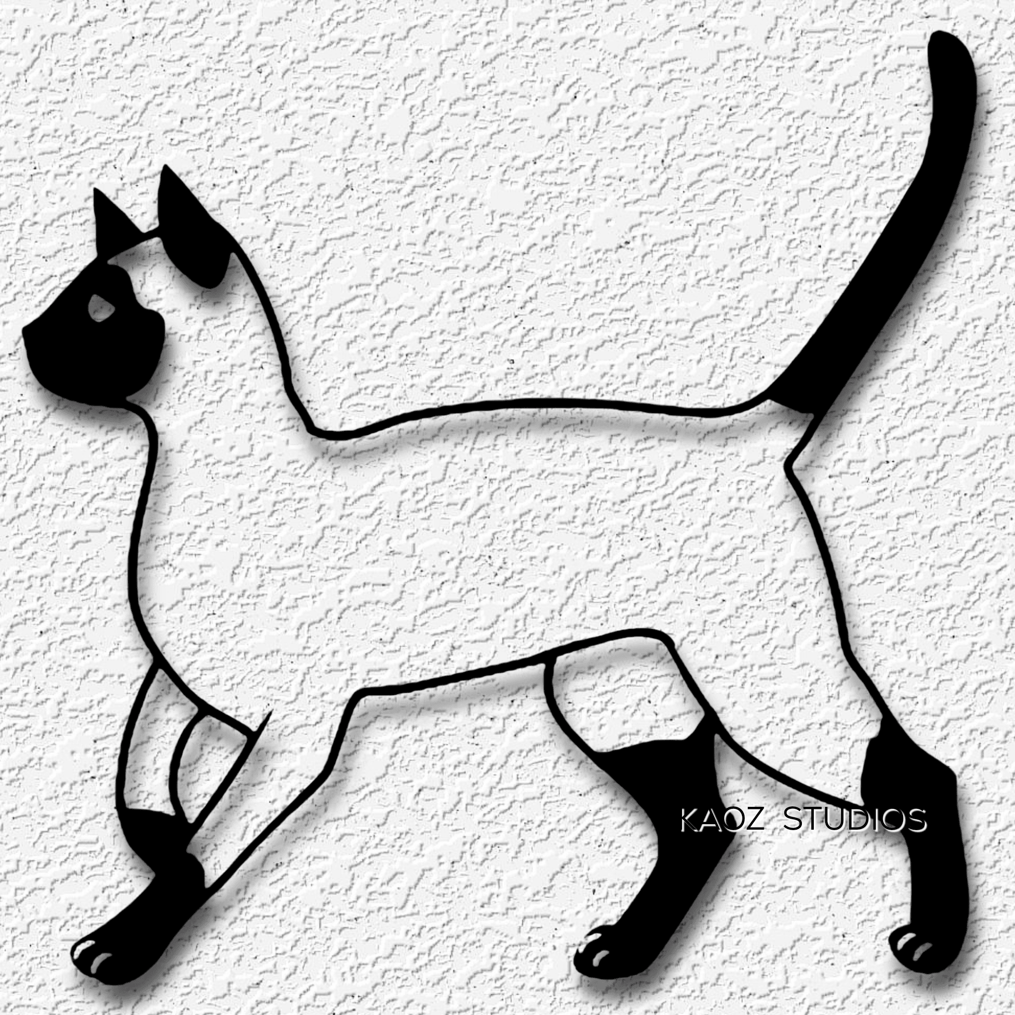 siamese cat wall art seal point kitty wall decor kitten decoration 3d model
