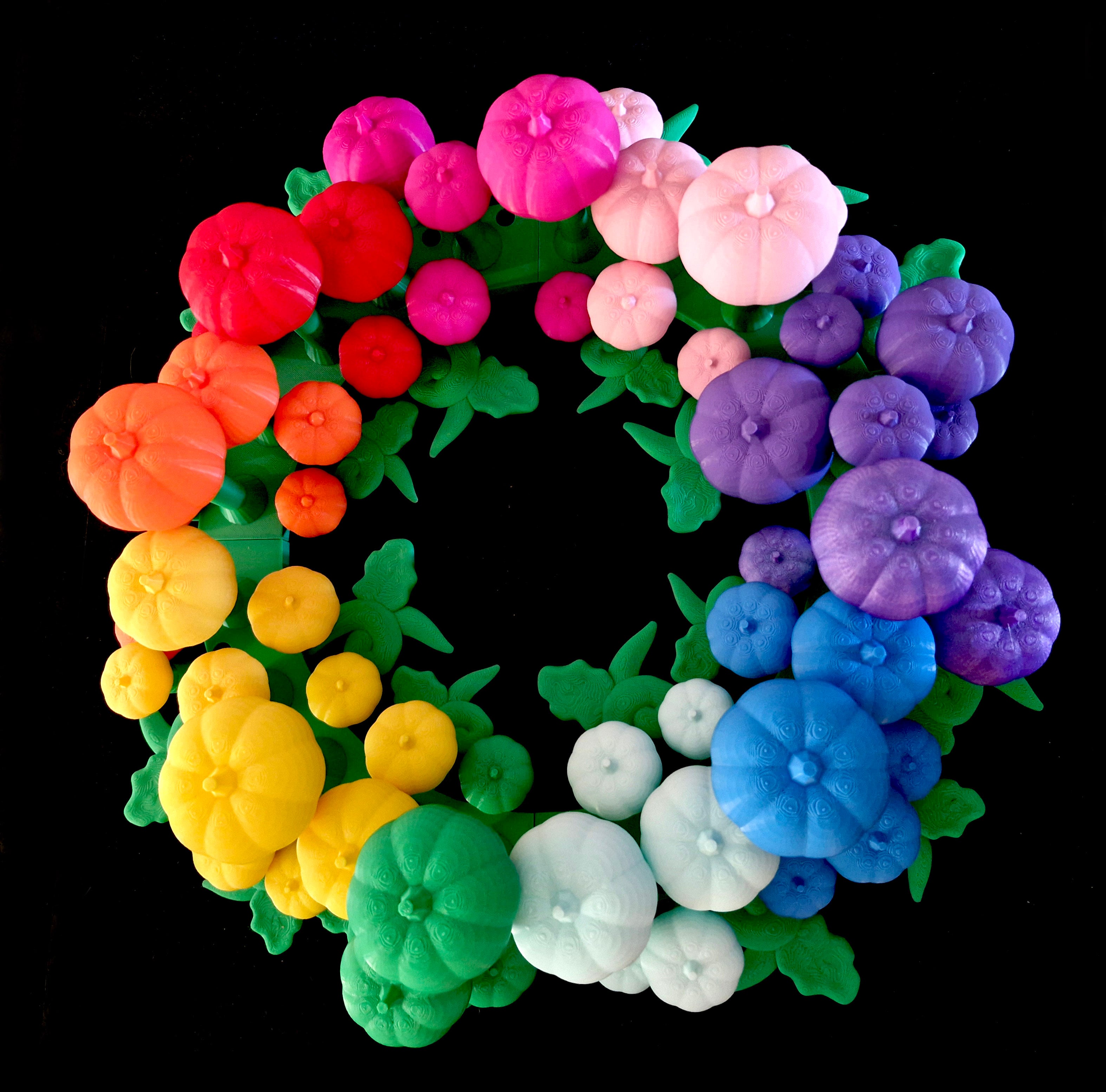 Pumpkin Wreath *Commercial Version* 3d model