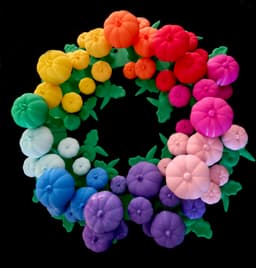 Pumpkin Wreath *Commercial Version* 3d model