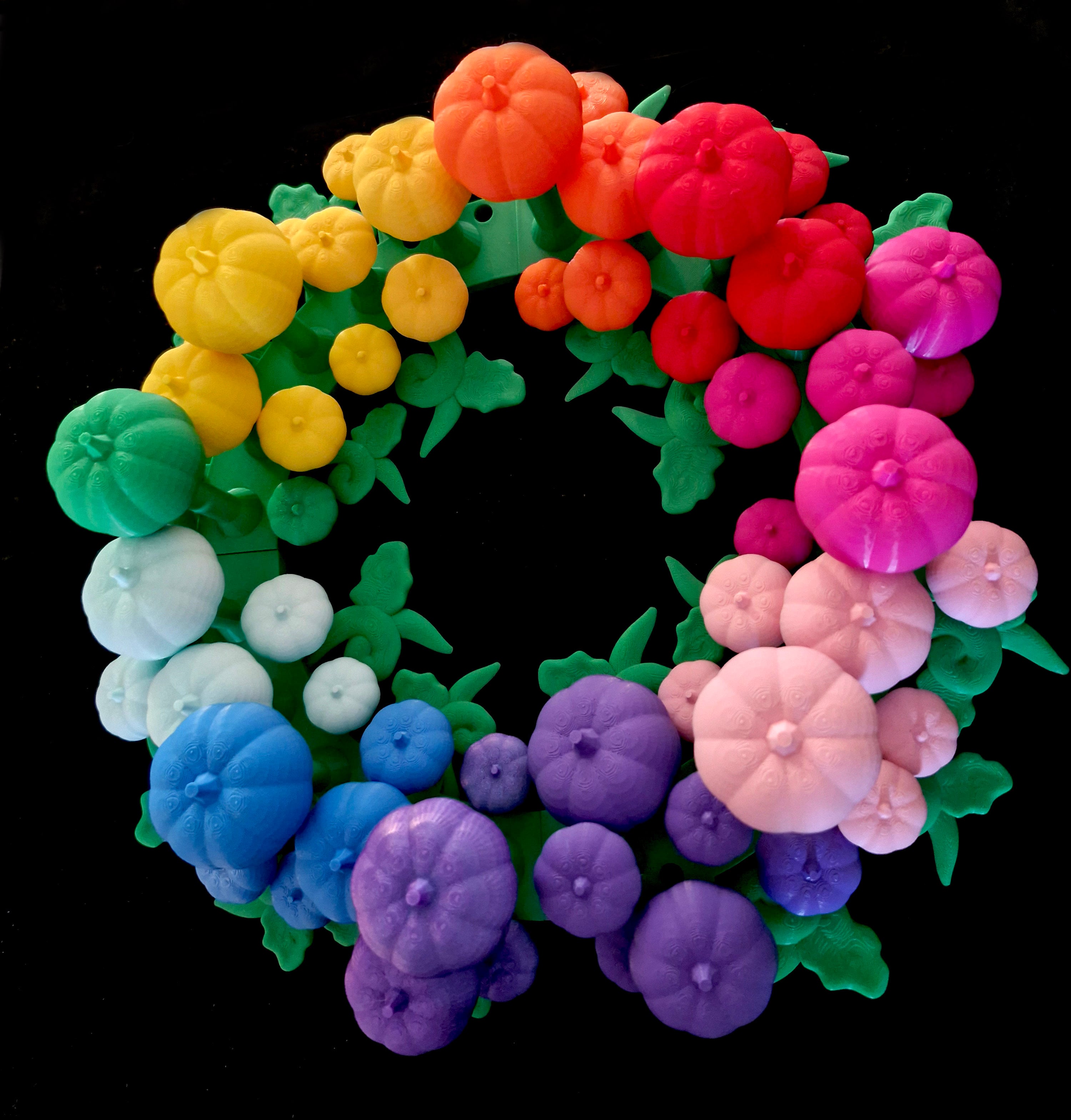 Pumpkin Wreath *Commercial Version* 3d model