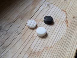 Accordion Buttons - 12.5 x 5.5 mm 3d model