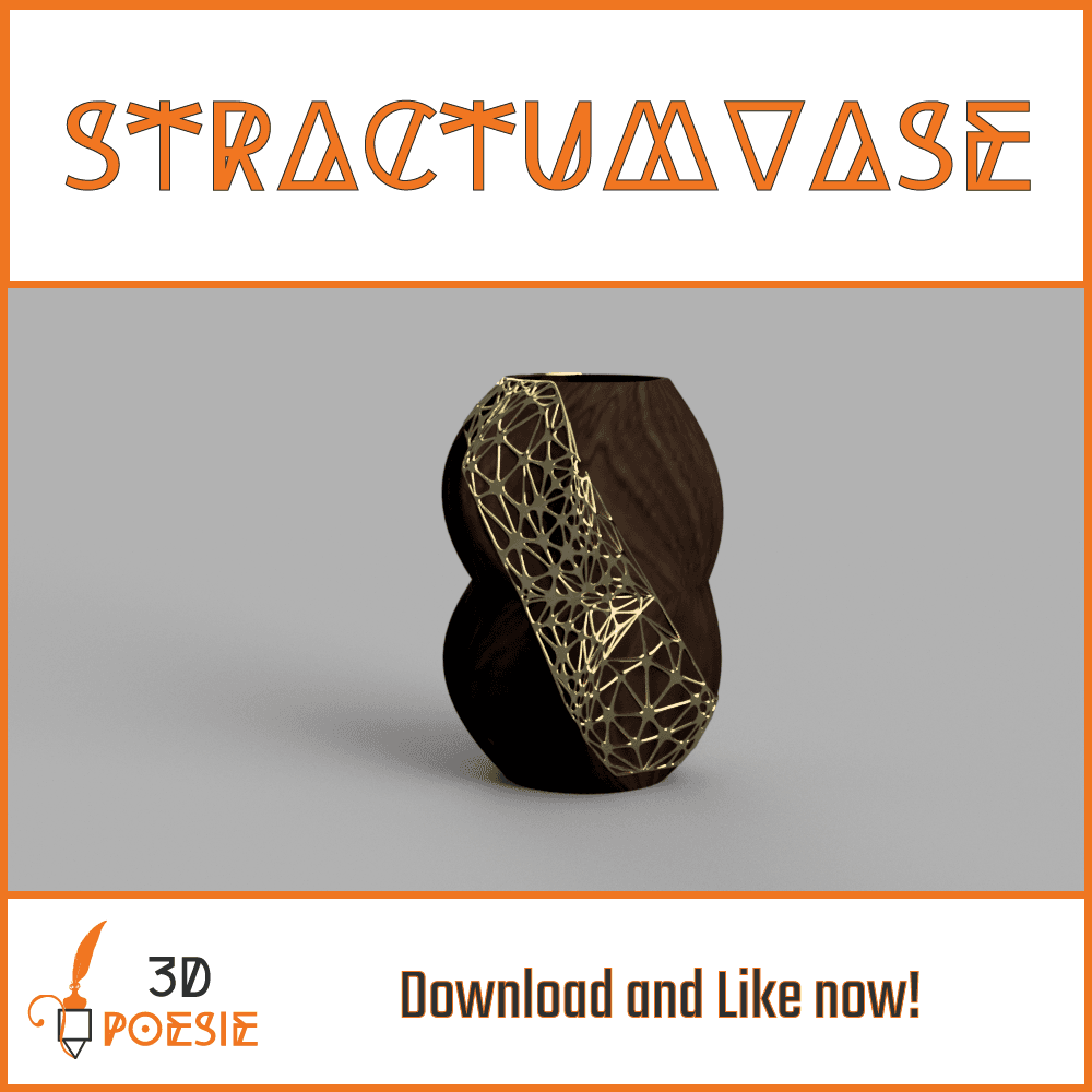 Stractum-Vase by 3D Poesie 3d model