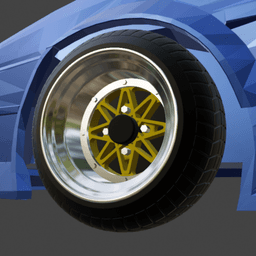Work Equip 03 wheels 1/64 JDM 3d model