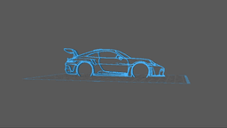 Porsche - 992 GT3 RS Wall Art 3d model