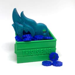 Tweet Dumpster Fire, Single Color Printer 3d model