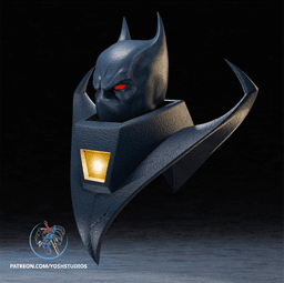 Detective Knightfall Mask 3D Printer STL File 3d model