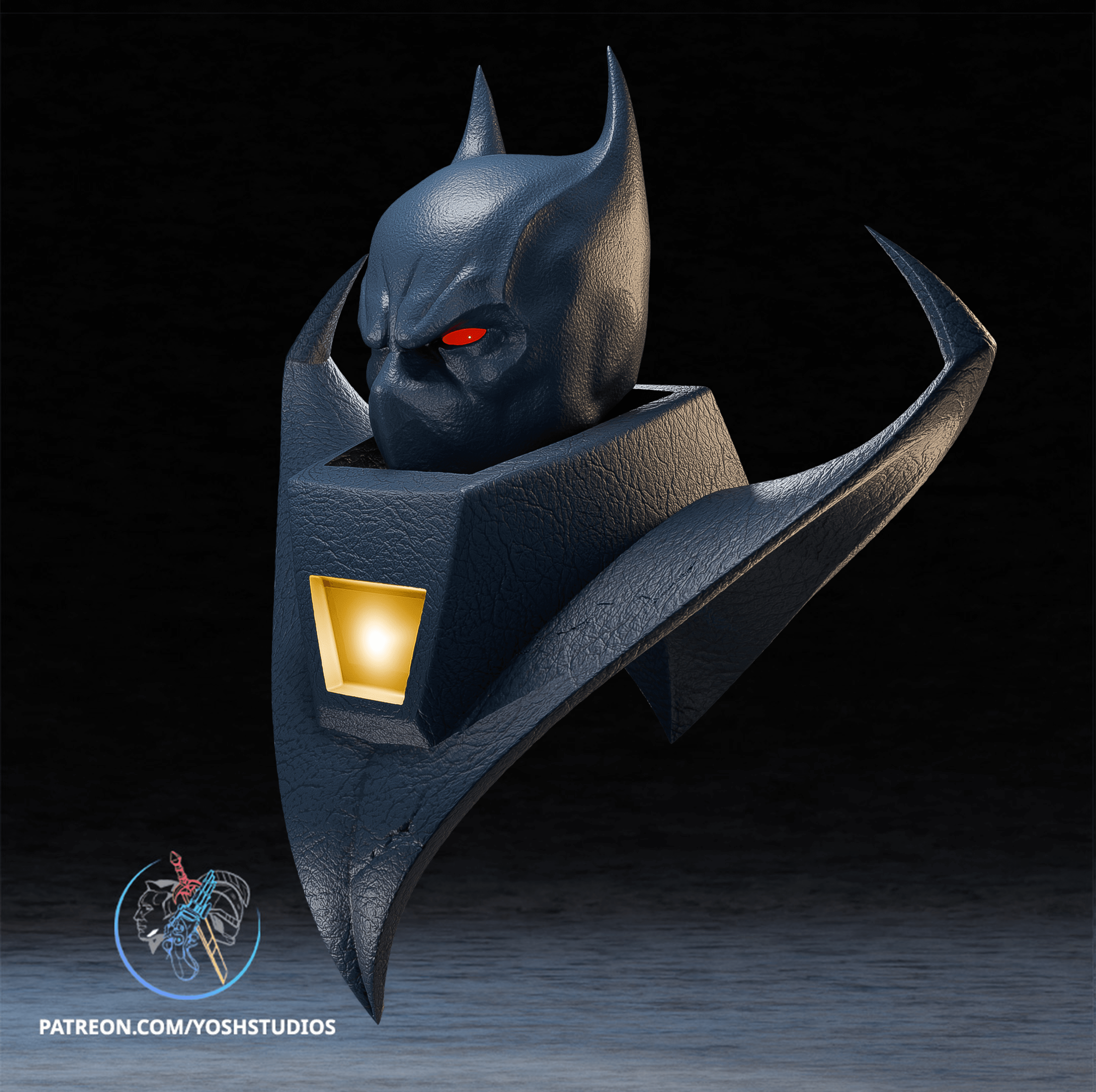 Detective Knightfall Mask 3D Printer STL File 3d model