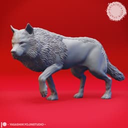 Wolf Pack - Tabletop Miniatures (Pre-Supported) 3d model