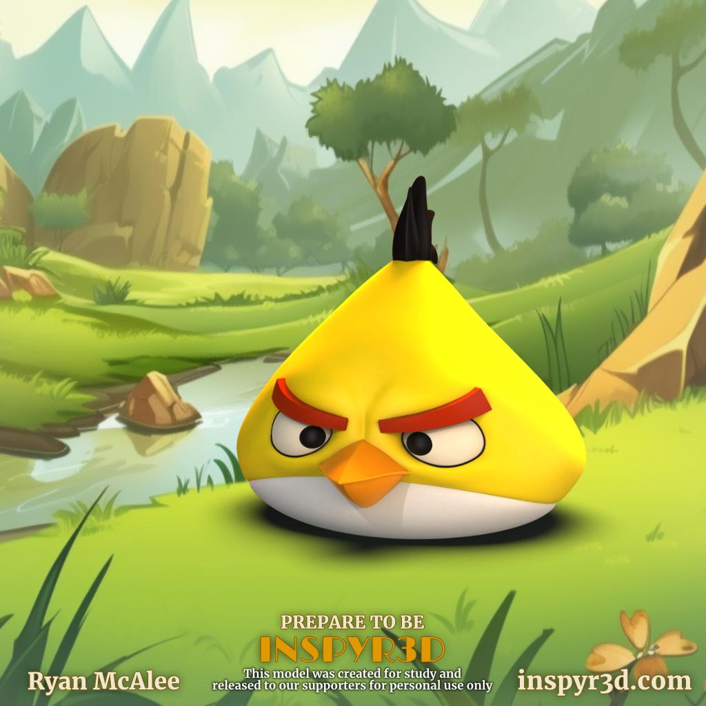 Angry Birds Chuck 3d model