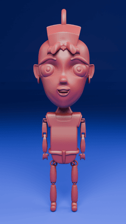 Punky cabezon articulado.stl 3d model