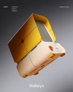 PC case mini ITX, micro ATX & ATX design by Makeyo 3d model