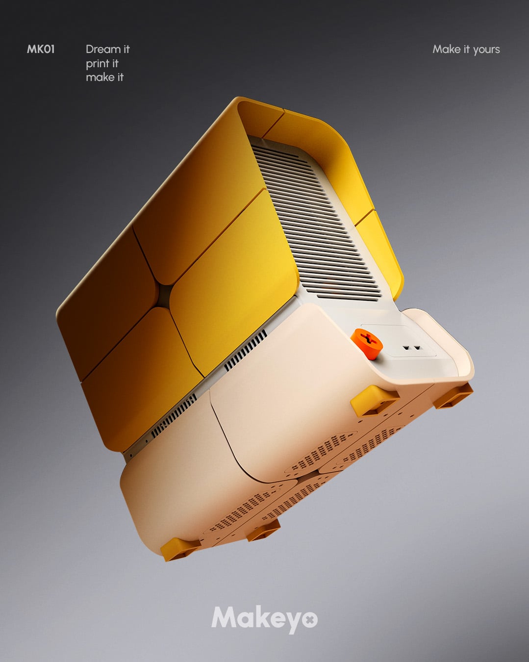PC case mini ITX, micro ATX & ATX design by Makeyo 3d model