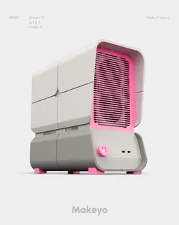 PC case mini ITX, micro ATX & ATX design by Makeyo 3d model