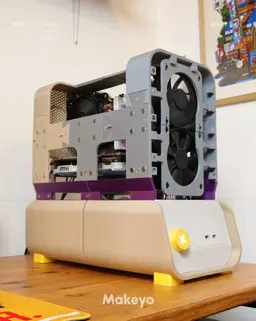 PC case mini ITX, micro ATX & ATX design by Makeyo 3d model