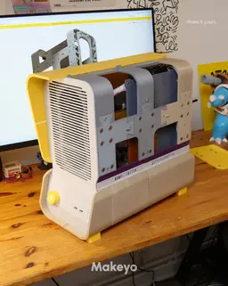 PC case mini ITX, micro ATX & ATX design by Makeyo 3d model