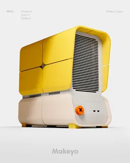 PC case mini ITX, micro ATX & ATX design by Makeyo 3d model