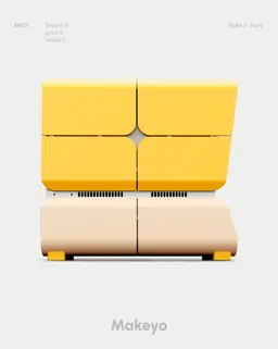 PC case mini ITX, micro ATX & ATX design by Makeyo 3d model