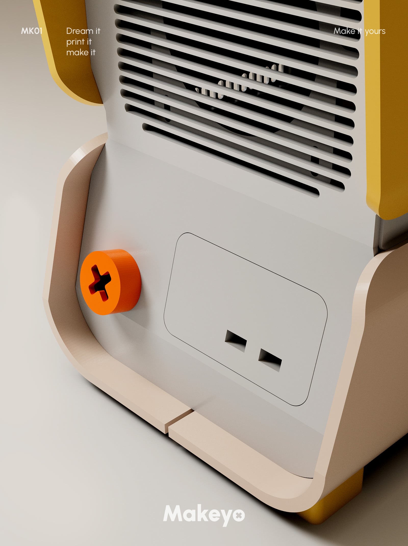 PC case mini ITX, micro ATX & ATX design by Makeyo 3d model