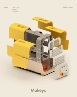 PC case mini ITX, micro ATX & ATX design by Makeyo 3d model