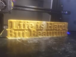FHW: Life is Hard sign 3d model