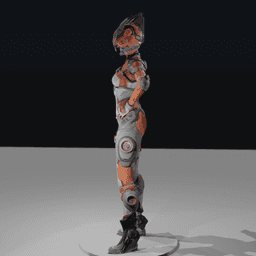 Bunny Space Warrior v2 3d model