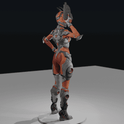 Bunny Space Warrior v2 3d model