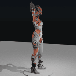 Bunny Space Warrior v2 3d model