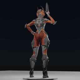 Bunny Space Warrior v2 3d model