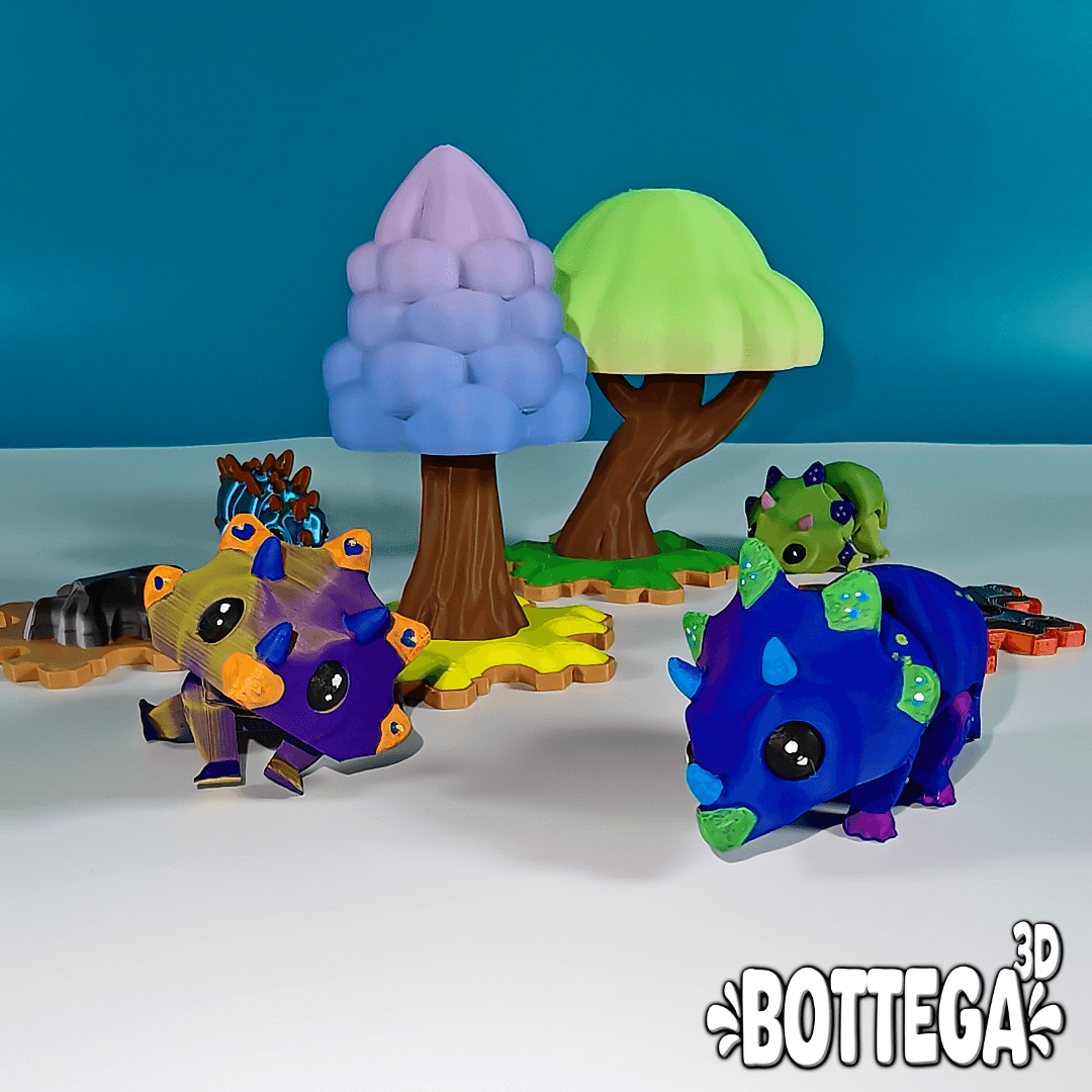 Build your Jurassik-rama kit 01 + Terra, baby triceratops 3d model