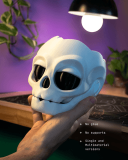 Skull planter 3d model