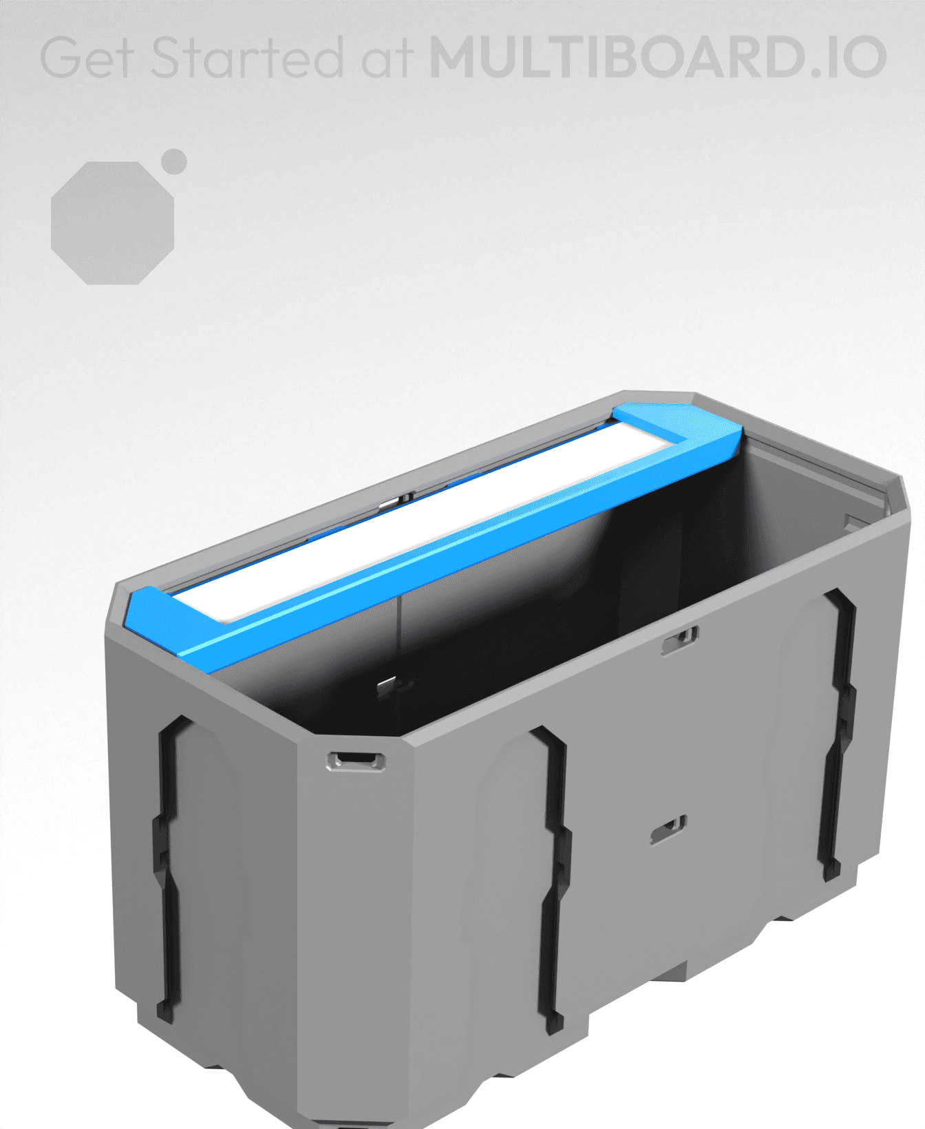 2 CU - Label Holder - Multibin Shell 3d model