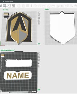Vegas Golden Knights Sign – LED Strip Compatible 3d model
