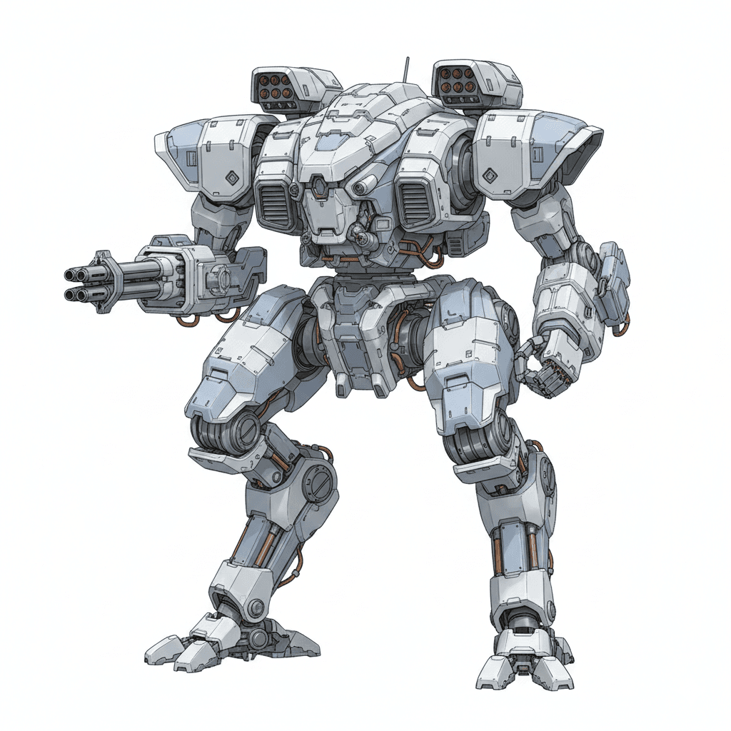 Military Mechs : Arctic Defense Walker Mech 3d model