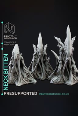 The Bitten - Creatures from Behind the Veil - PRESUPPORTED - Illustrated and Stats - 32mm scale 3d model