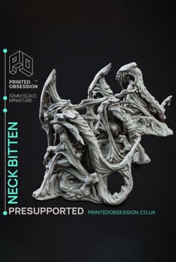 The Bitten - Creatures from Behind the Veil - PRESUPPORTED - Illustrated and Stats - 32mm scale 3d model