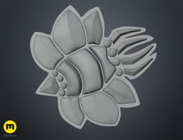 Hollow Knight Hallownest Seal Brooch 3d model