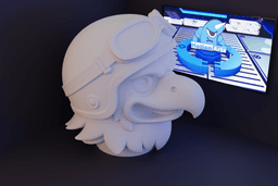 Águia com Cigarro e Capacete.stl 3d model