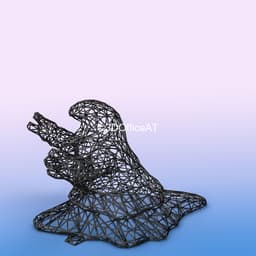 #088 Grimer Pokemon Wiremon Figure 3d model