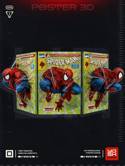 Spider-Man Poster 3D Printer STL File 3d model