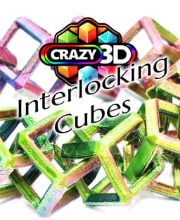Crazy Interlocking Cubes Fidget - 4 Sizes 3d model