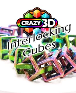 Crazy Interlocking Cubes Fidget - 4 Sizes 3d model